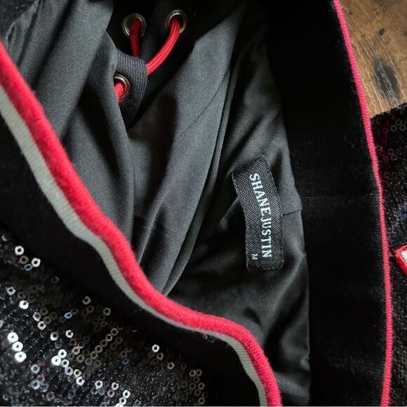 Shane Justin 2 Pieces Sequins Lace Up  Bodycon Top/Pants  Tracksuit Outfits Set - Picture 7 of 11